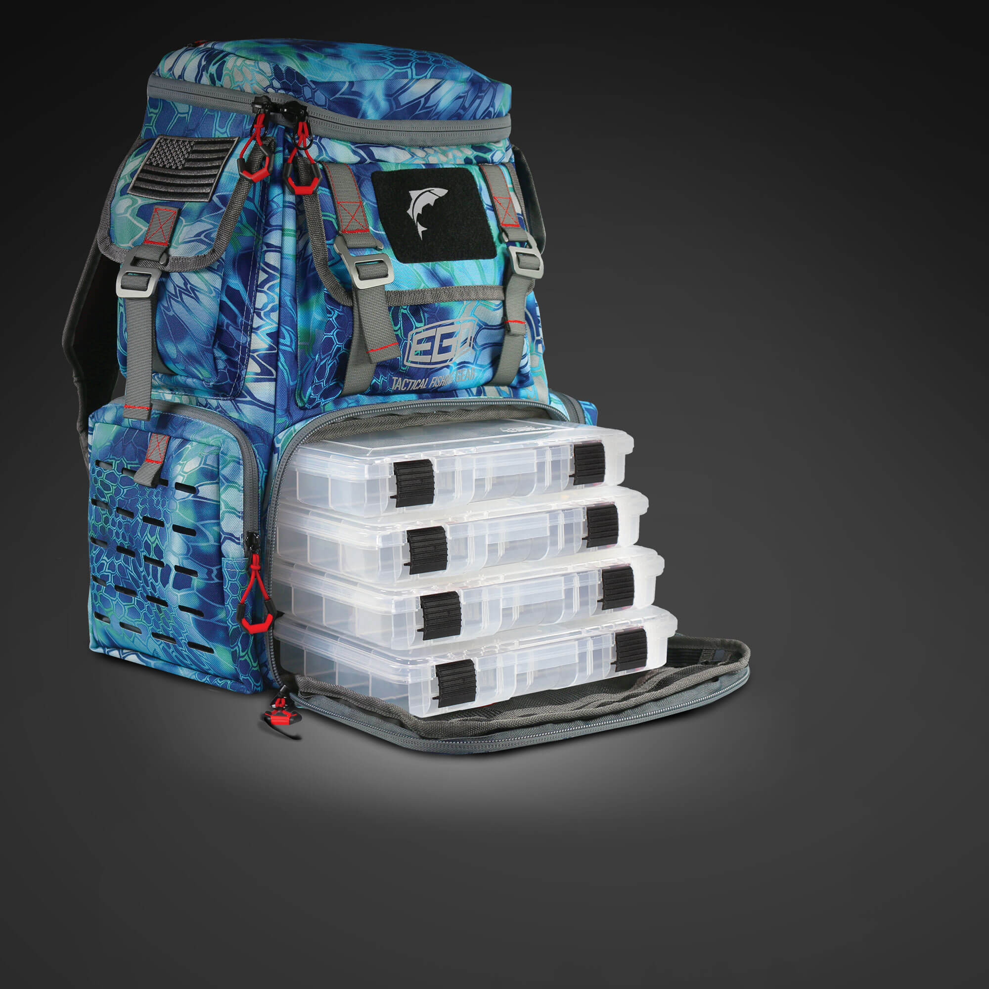 EGO Tackle Box Backpack (Pontus) – EGO Fishing