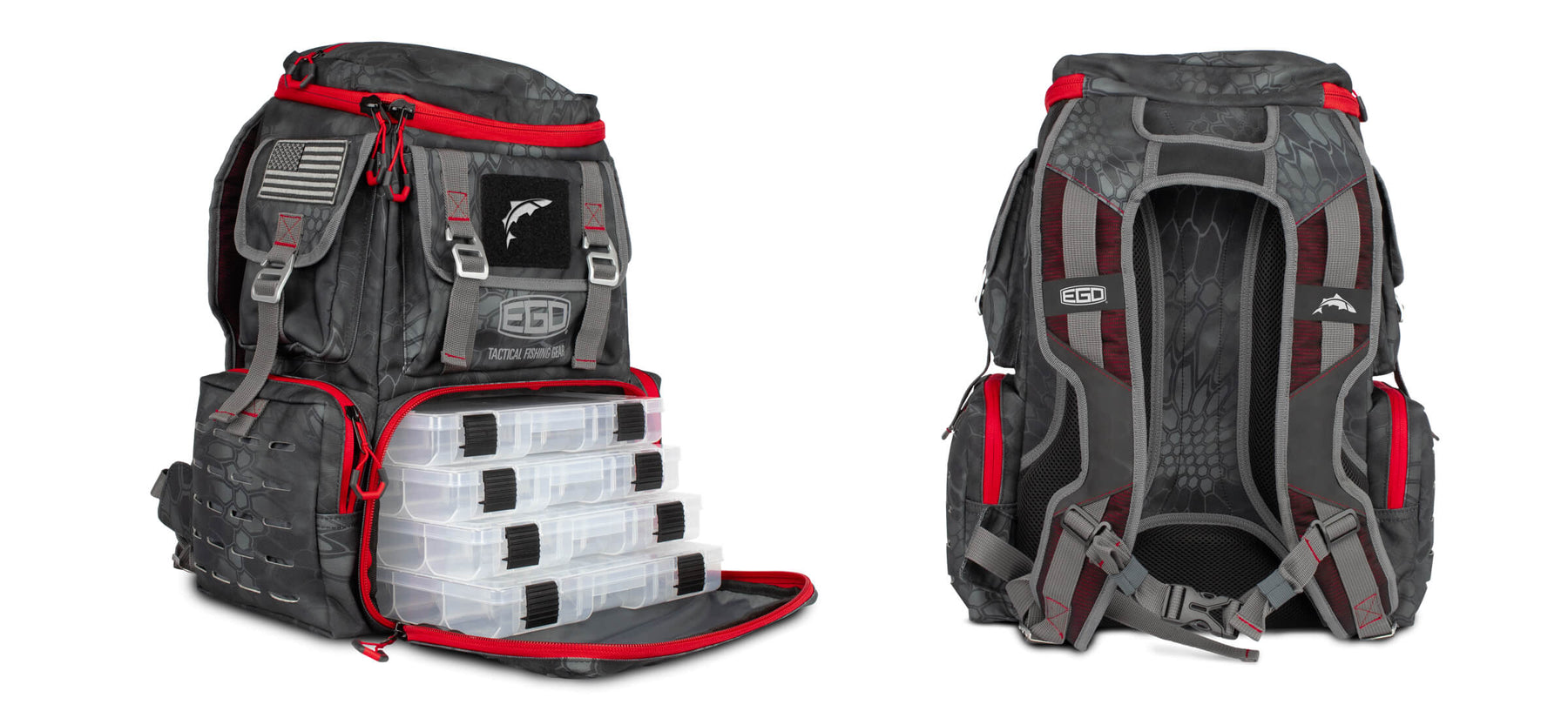 EGO Tackle Box Backpack (Typhon) – EGO Fishing