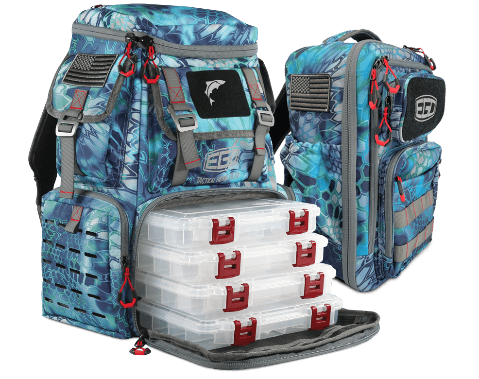 Fishing Backpack with 2 3700 Tackle Boxes, Fishing Tackle Bag with Tackle  Tray Box Included
